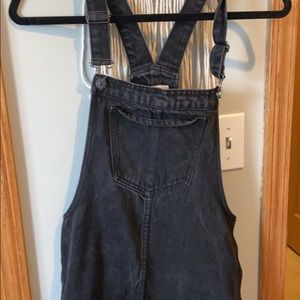 Forever 21 black jean Bibs